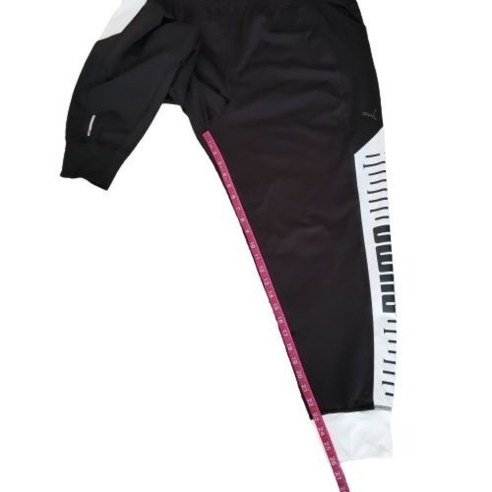 PUMA Women's Black & White Logo Printed dryCELL Running & Training Joggers XL - Picture 6 of 12